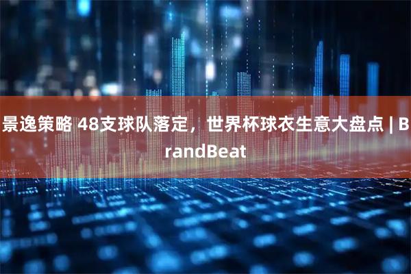 景逸策略 48支球队落定，世界杯球衣生意大盘点 | BrandBeat